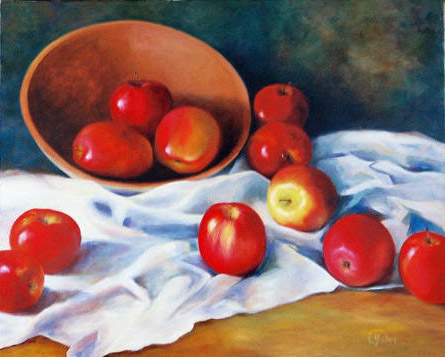 apples and bowl